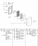 Air Cleaner Diagram and Parts List for 245432-0083-01  Briggs and Stratton Engine